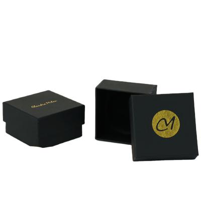 China Cheap Recyclable Factory Cardboard Jewelry Box Simple Black Lid And Bracelet Necklace Low Chain Opens Packaging Gift Box Eco Custom Logo for sale