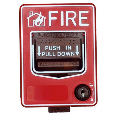 China Fire Alarm Equipment Conventional Fire Alarm Pull Station for Commercial & Residential Uses for sale