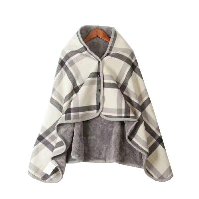 China Best Seller Eco-friendly 100% Anti Pilling Flannel Thickened Super Soft Shawl Fleece Plaid Blanket For Baby for sale