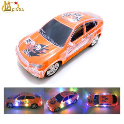 China RC model Kids toys car 1:18 scale 4channel racing car with 4D LED lightning racing game kids rc car with battery for sale