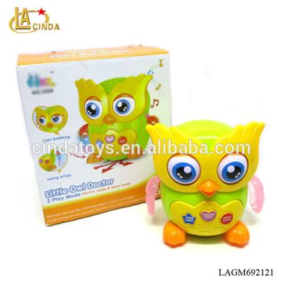 China Little Eyes Owl Duck Toys with Dangling Eyes and Swinging Wing, Light Music, 2017 New Item for Kids for sale