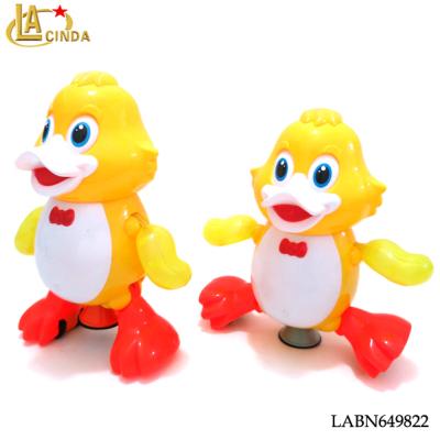 China Cartoon light and music flash cute products can dance yellow duck with new light and music children toys for sale for sale