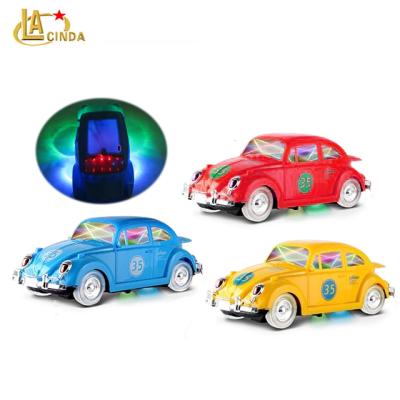 China light 3D music bump& vanish 360 rotation electric car, 3d light and musical plastic kids electric car can bump and vanish for sale