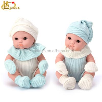 China Toy Very Popular Cartoon Big Eyes Cute Newborn Baby Soft Toy Silicone Doll For Children for sale