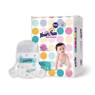 China Super soft clothlike plain weave baby sleepy diapers from Quanzhou Diaper Factory for sale