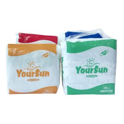 China Wholesale Price Economic Absorbent Baby Printed Thin Diaper for sale