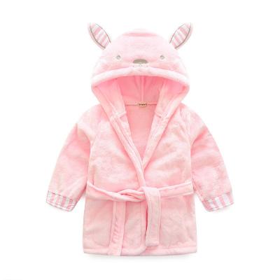 China New Breathble Children's Clothing Comfortable Baby Bathrobe Home Boys And Girls Cute Panda Cartoon Nightgown for sale