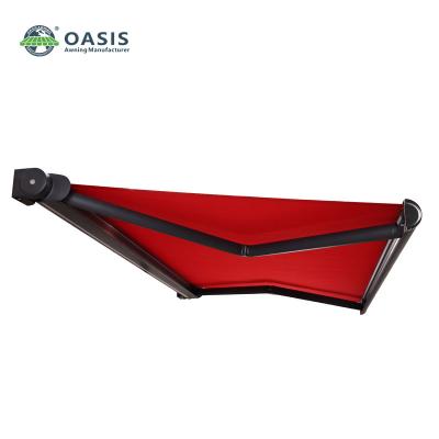 China OEM Motorizado Full Cassette Plexible Arm Awning, Automático Sol Awning Para Patio à venda