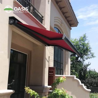 China 5x2m Full Cassette Box Retractable Shade Awning With Powder Coated Finishing for sale