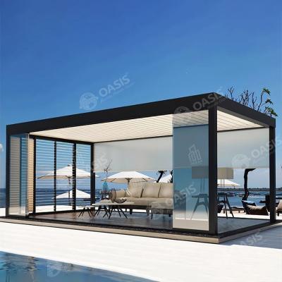 China Lightweight Aluminum Light Duty Pergola 3x3mx2.8m 4x4mx2.8m 100% Waterproof for sale