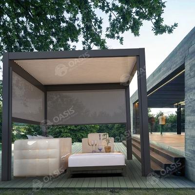 China Pergola de aleación de aluminio 6063t5 con motorizado tipo de servicio pesado de luvas personalizadas en venta