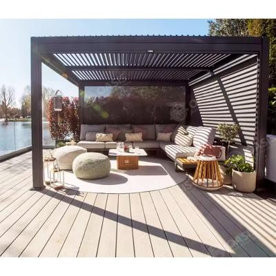 Cina Pergola di alluminio professionale con lamina regolabile Pergola di alluminio motorizzata per palazzi in vendita