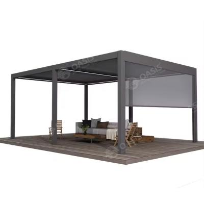 China Pergola de alumínio motorizada para mansões à venda