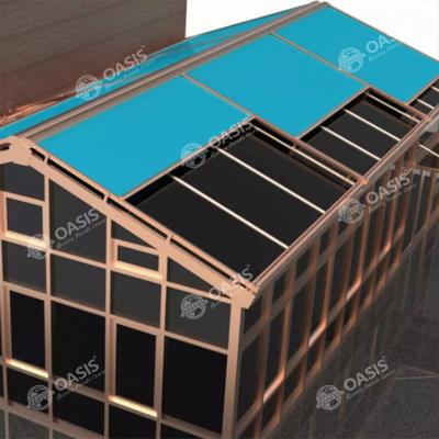 China Aluminium frame gemotoriseerde zonnescherm luifel, 2x2.5m elektrische zonneschermen voor patio's Te koop