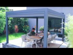 Louvered blade pergola 2