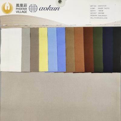 China New Stretch Fabric Bengaline Double Faced Twill Medium Weight Casual Fabric Outwear Fabric Warp Stretch for sale