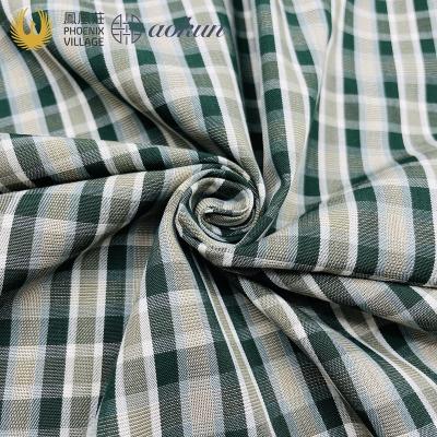 China JF80105X Phoenix Village Woven Polyester Bamboo Twill Fabric Shrink-Resistant Functional Fabric For Blouses And Dress Yarn Dyed for sale