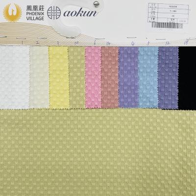 China Shrink-resistant Phoenix Village Fancy Woven Jacquard HJ2230 Polyester Fabric For Top And Dress for sale