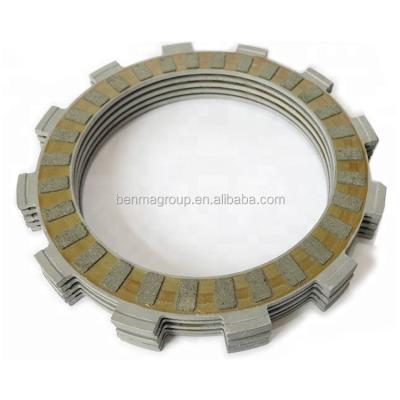 China Motorcycle manufacturer GS110/BEST125 high frequency clutch rubber/paper/103material Benma clutch plate with paper raw material for sale