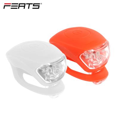 China White as Front Light and Red as FERTS Silicone Selt-Fitting Rear Light Front and Rear White/Red Bicycle Light Set with CE ROHS for sale