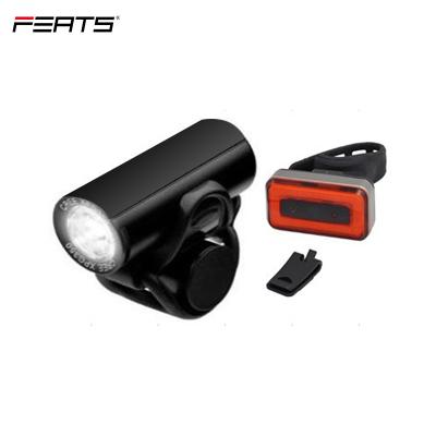 China Lighting according to surrounding brightness FERTS bicycle front light and rear light set with light sensor function and USB rechargeable for sale