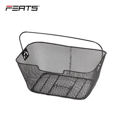 China Entry-level rear basket for all bikes Finger-adjust grip and handle with 2 hooking position for more flexibility rear basket for all bikes for sale