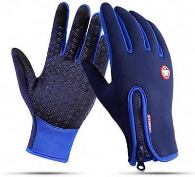 China Silicon print on palm and fingers: more than 2/3 full finger outside with touch screen, silicon print on palm and zipper sporty GLOVES for cycling, running and other sports for sale