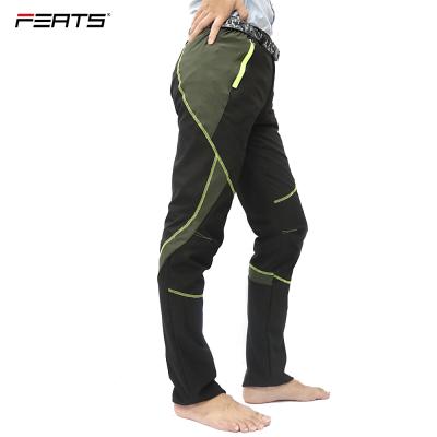 China FERTS Breathable Two Colors Men Women Cycling Pants With Belt Quick Dry Breathable Bicycle Pants Outdoor Sports for sale