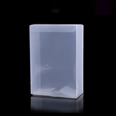 China Recycled Logo And Size Foldable Clear Materials Custom New Style Custom Twill Frosted PP Plastic Packaging Box for sale