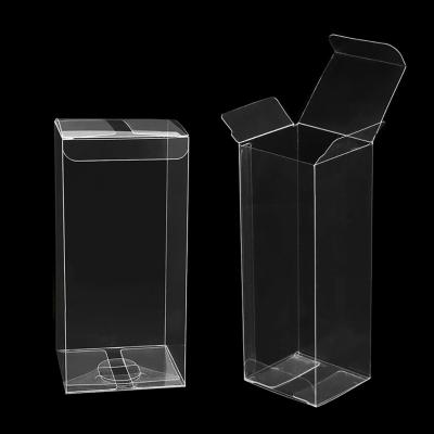 China Clear PVC Materials PET Materials PVC Recycled Transparent Plastic Printed Acetate Display Packaging Box Vinyl Gift Box Packaging Folding Plastic Box for sale