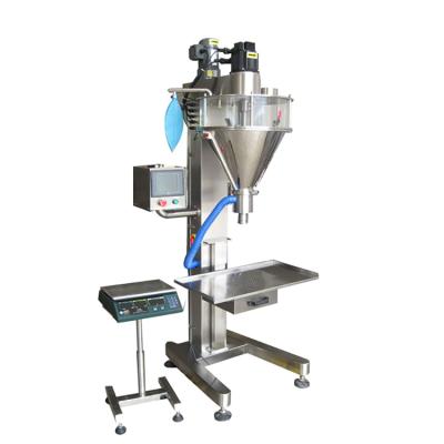 China Semi Automatic Food Coffee Flour Chili Powder Filler Auger Screw Detergent Powder Filling Machine for sale