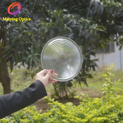 Cina Lente di Fresnel del vetro borosilicato temperata millimetro del diametro 50-300 per la lampada dello studio, luce della fase del LED, luce del punto in vendita