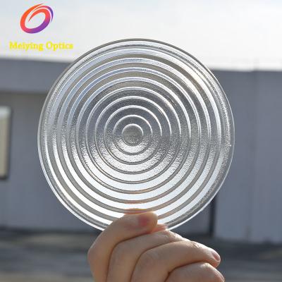 China Fresnel-Linse Borosilicat Durchmessers 112mm, Glas-Fresnel-Linse für Studiolampe, LED-Stadiumslicht zu verkaufen