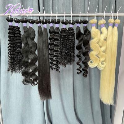 China ST/BW/LW/DW/CW/KCW Virgin Human Hair Raw Indian Unprocessed Indian Hair Extensions Italian Curly Curly for sale