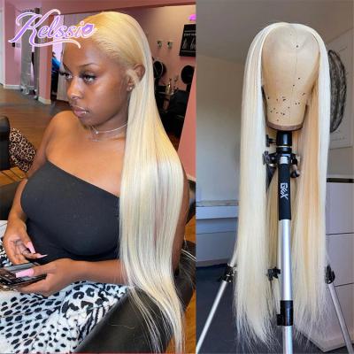 China ST/BW/LW/DW/CW/KCW Pre Plucked Lace Front Wig With Baby Hair, Short Blonde Remy Hairline Virgin Hair 613 Lace Front Wi Human Hair Wig for sale