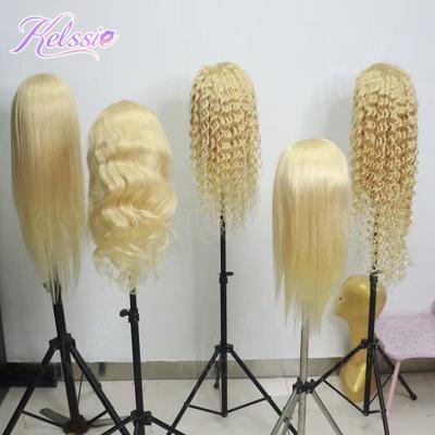 China ST/BW/LW/DW/CW/KCW 150% Density 613 Lace Front Human Hair Wi Straight 360 WI Pre Plucked Colored Transparent Full Lace Wig For Black Women for sale