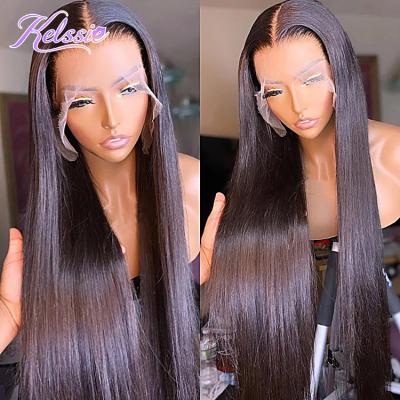 China HD Silky Straight Transparent Natural Black Color Full Lace Wig, 150% 180% Drop Shipping Remy Virgin Brazilian Human Hair Full Lace WI Seller for sale