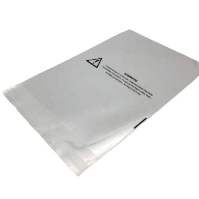 China BIODEGRADABLE custom clear plastic opp poly bag with suffocation polybag warning packaging for sale