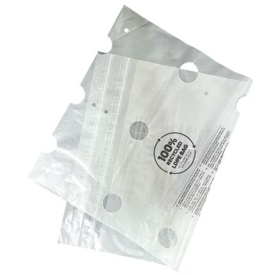 China Recyclable Eco Friendly Transparent Clothing Packaging LDPE Plastic Bag for sale