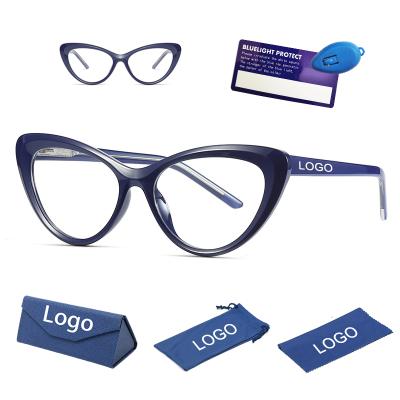 China Retro Anti Ray Dachuan Cat Eye Women TR Filter Glasses 2022 Fashion Classic Blue Blue Popular Ladies Optical Frame for sale