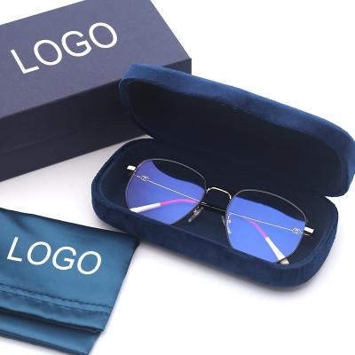 China DCOPTICAL Anti Blue Blocker Anti Blue Ray Blocker Mens Womens Metal Optical Sight Ultralight Blue Eyewear for sale