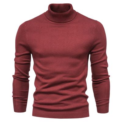 China Anti-wrinkle Men  Sweater Knit Pullover Turtleneck Warm Sweaters for sale