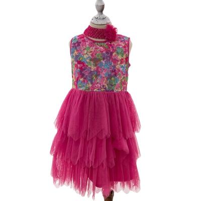 China Anti-wrinkle Finalz factory girls clothing Chinese style direct printing tutu skirt for sale