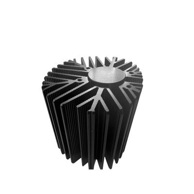 China 6063 Electrophoresis Aluminum Heat Sink Fins Screw Mount for sale