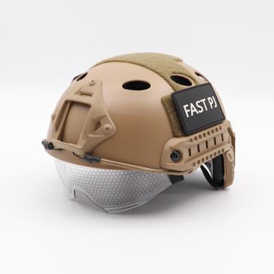 China Fast Open Field Game War Helmet ABS Protective PJ Bicycle Mountain Bike Military Tactical Helmet Cs Personal Protector for sale