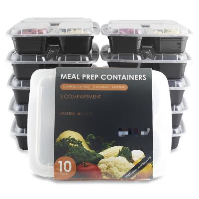 China Dishwasher Safe Compartment Food Container 32oz 0-1L, 8oz/16oz Total 1000ml Capacity Te koop