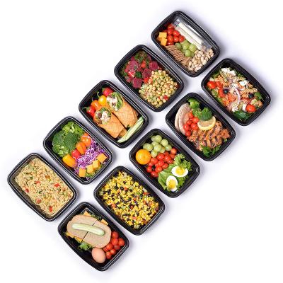 China BPA free food storage container 1 compartments disposable food container for sale