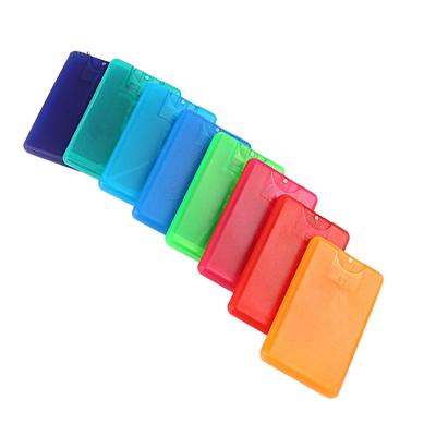 Κίνα 5ml 10ml 15ml 20ml 30ml bulk travel size pocket hand sanitizer credit card spray bottle προς πώληση