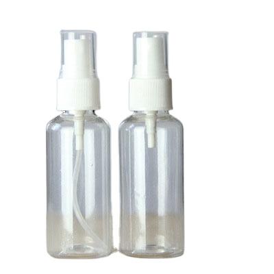 China Stock PET CLEAR 50ml cleaning spray bottle cosmetic spray bottle perfume spray bottle zu verkaufen