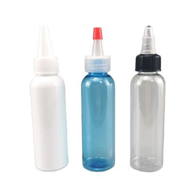 중국 Twist Top Cap Squeeze Dropper Bottle 30ml 60ml 100ml 120ml Clear Plastic BEAUTY PACKAGING 판매용